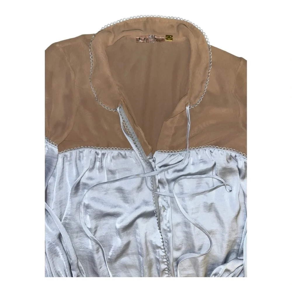 For Love & Lemons Skivvies Soliana Sleep Shirt Dress Women’s Small Lounge *Flaw - Picture 7 of 16